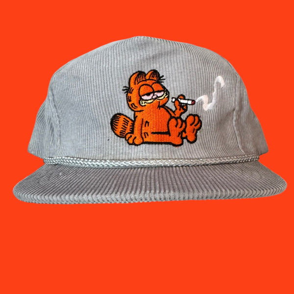 Slobby’s Smoke Out Fat Cat Grey Corduroy SnapBack
