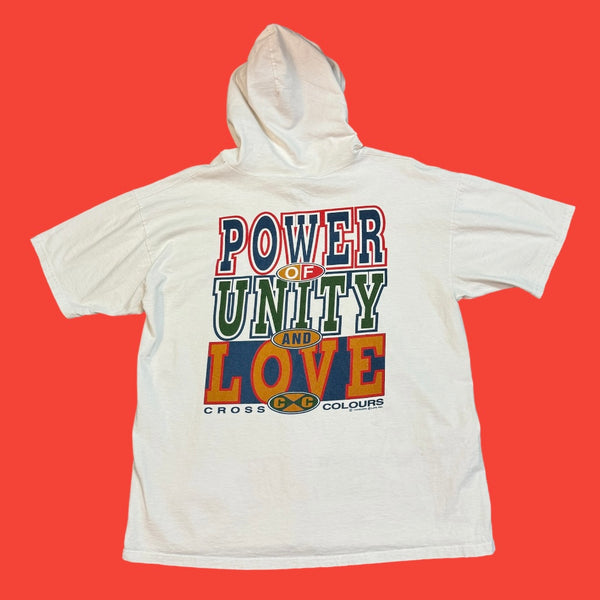 Cross Colors Power Of Unity And Love Hood T-Shirt XL