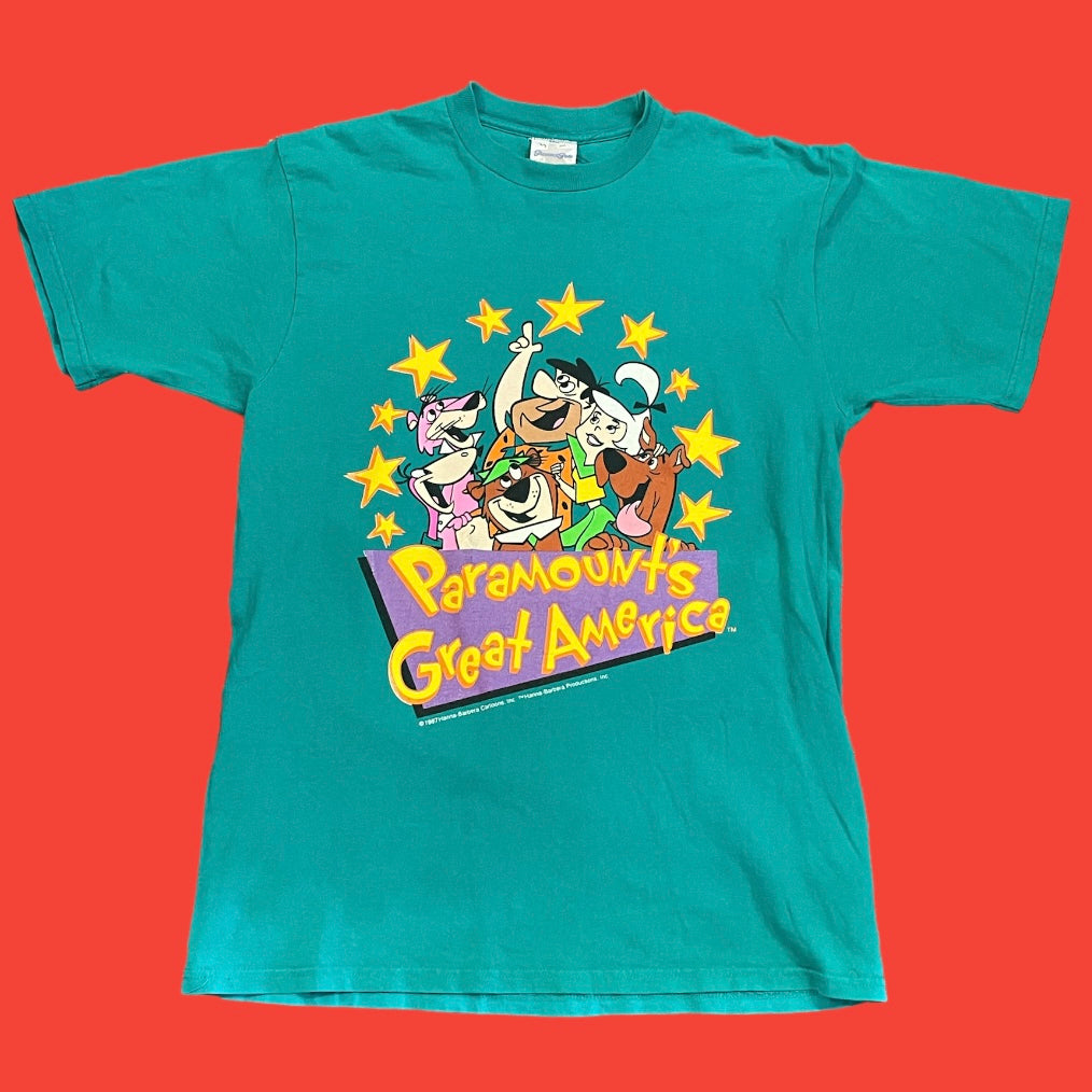 Hannna Barbera Cartoons Paramount’s Great America Park T-Shirt L