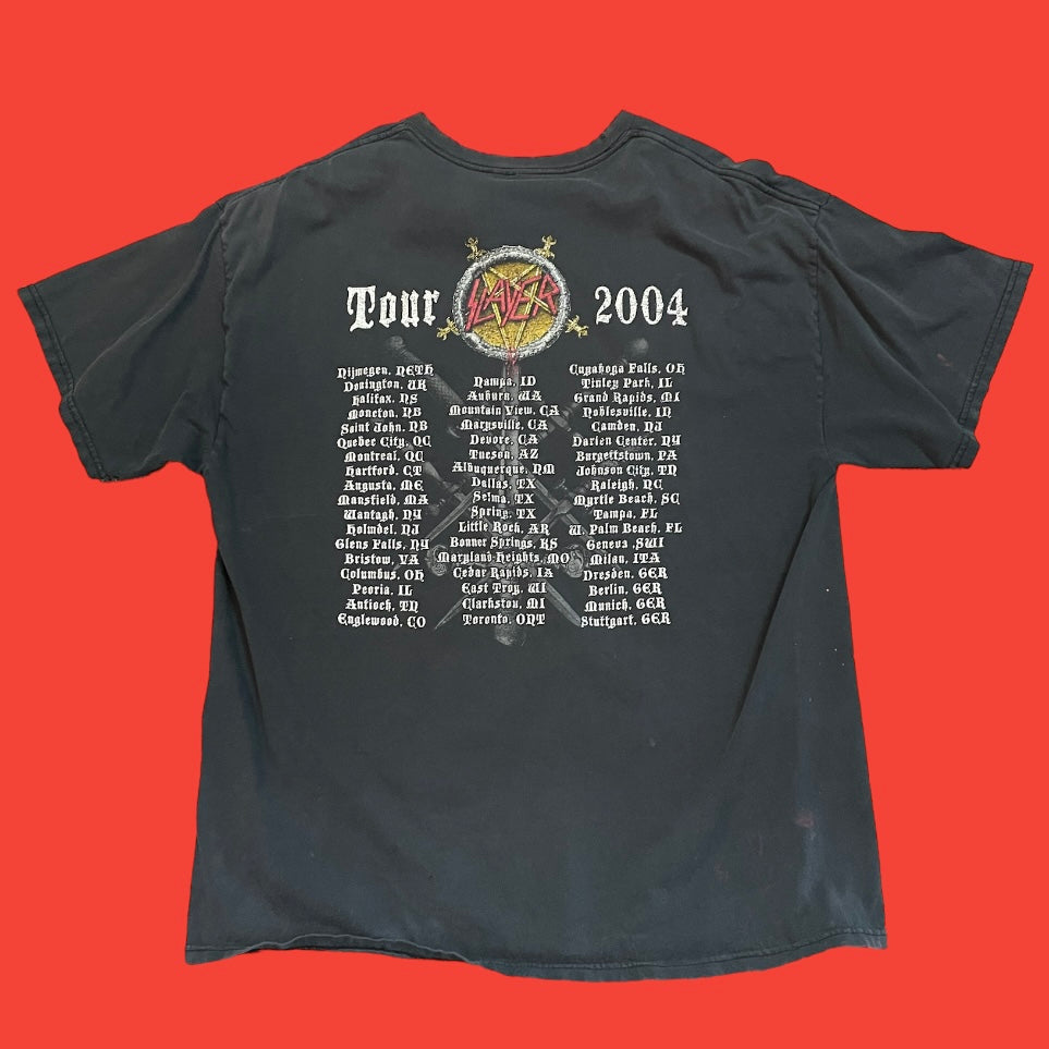 Slayer Patched 2004 Tour T-Shirt XL