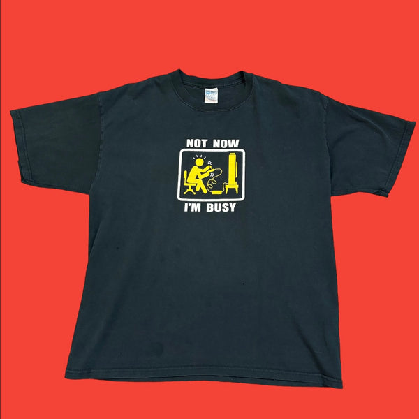 Not Now I’m Busy Gamer T-Shirt XL