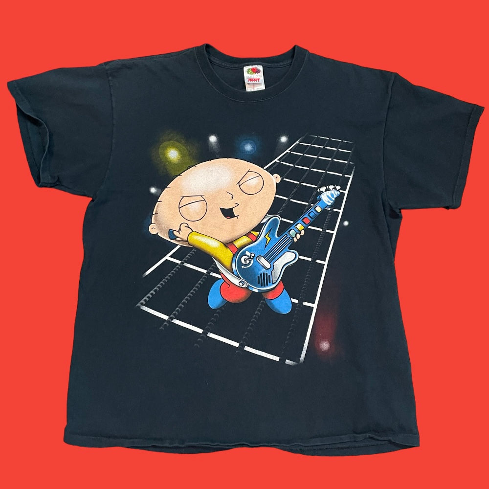 Family Guy Stewie Guitar hero at-Shirt XL