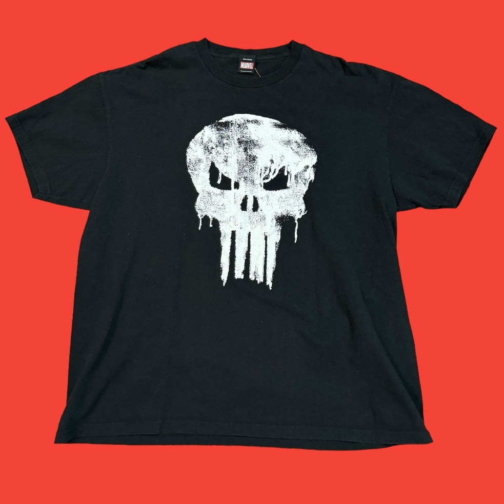 The Punisher Spray Paint Logo T-Shirt 2XL