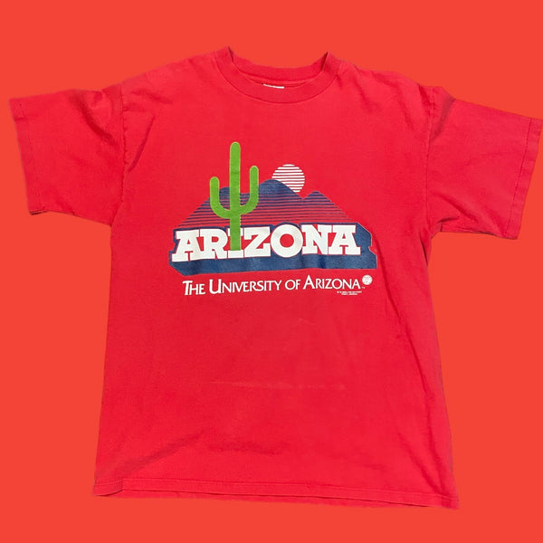 U Of A Arizona Cactus Logo T-Shirt L