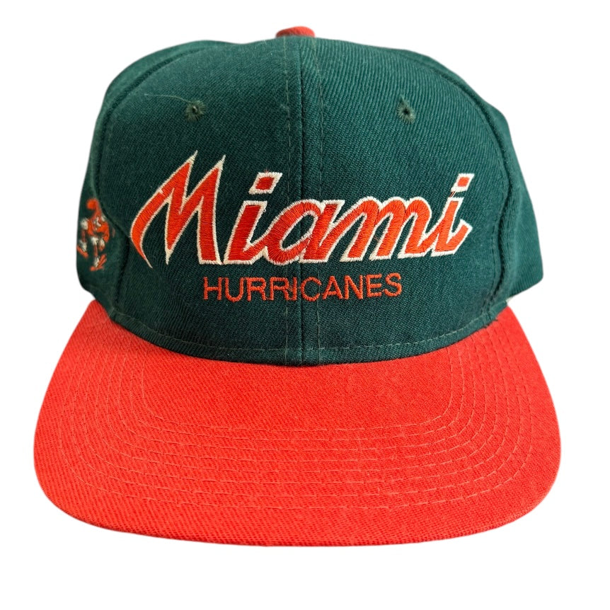 Miami Hurricanes Script Sports Specialties Snapback