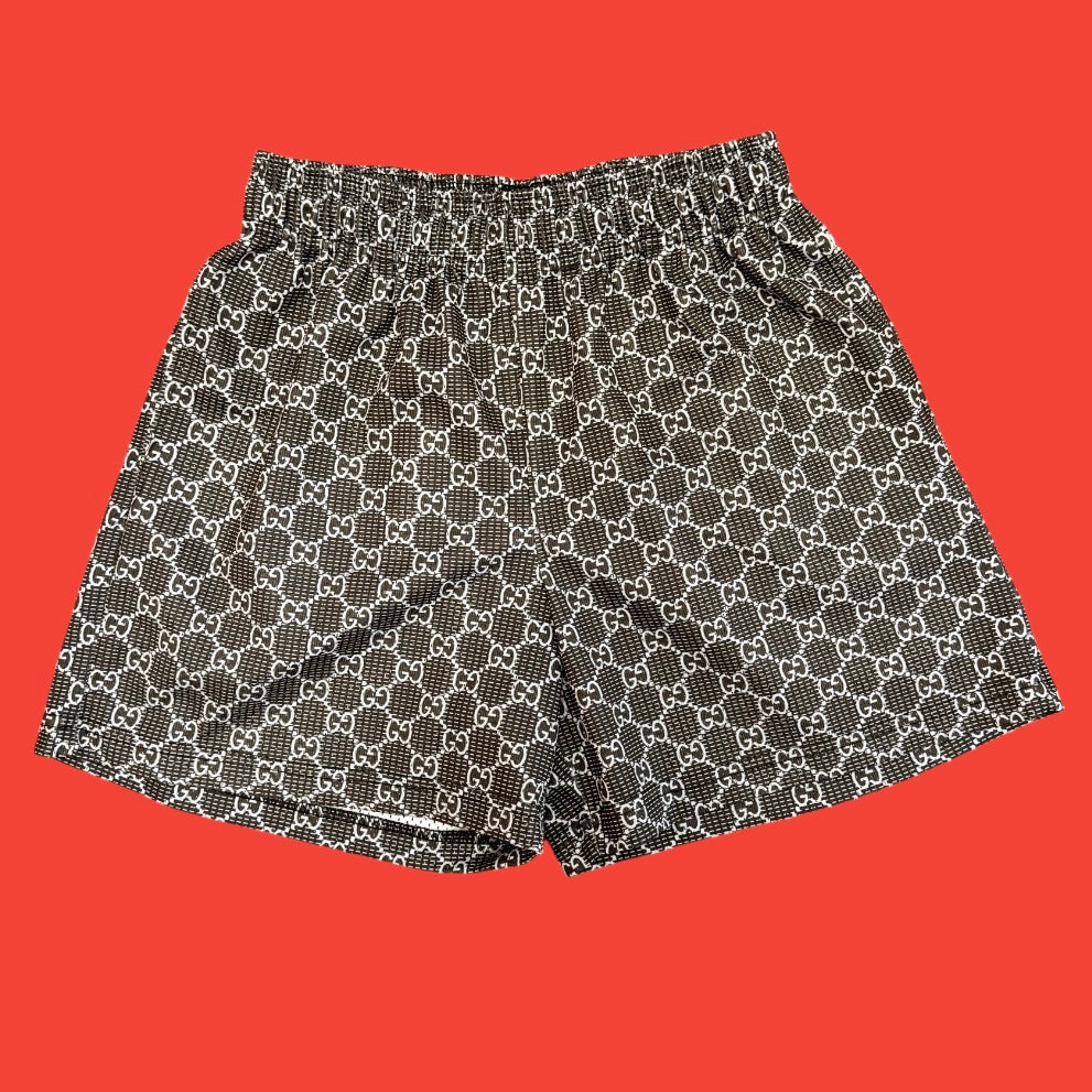 Bravest Studios Grey Monogram Shorts L