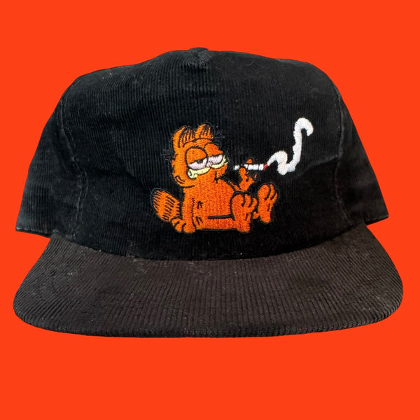 Slobby’s Smoke Out Fat Cat Black Corduroy Snapback