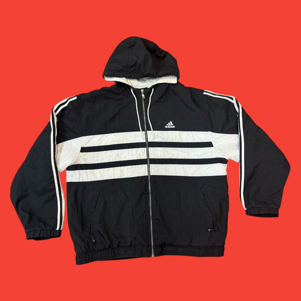 Adidas Stripe Puffer Jacket L