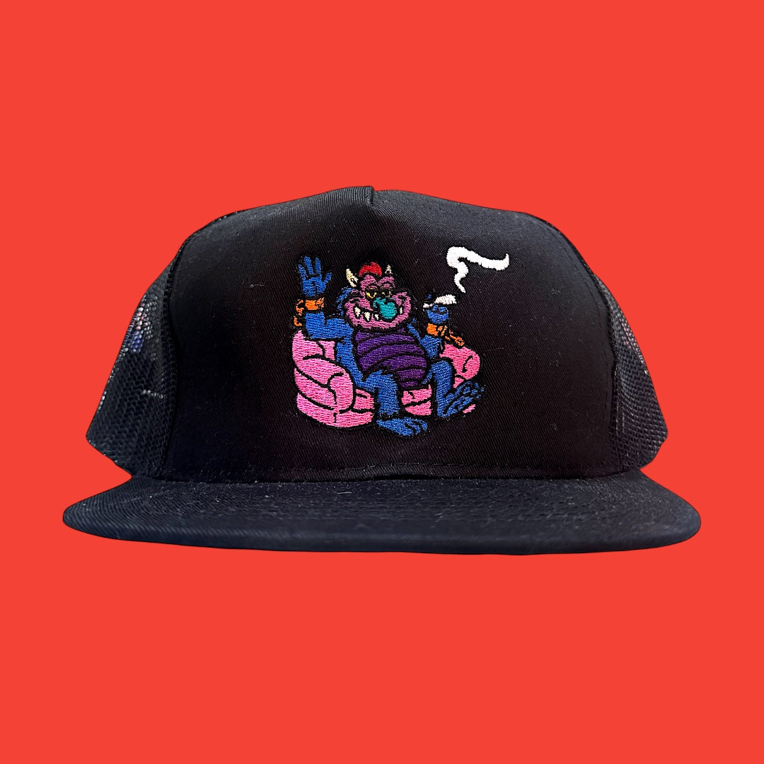 Slobby’s Smoke out X Puffcon Monster Black Twill Hat