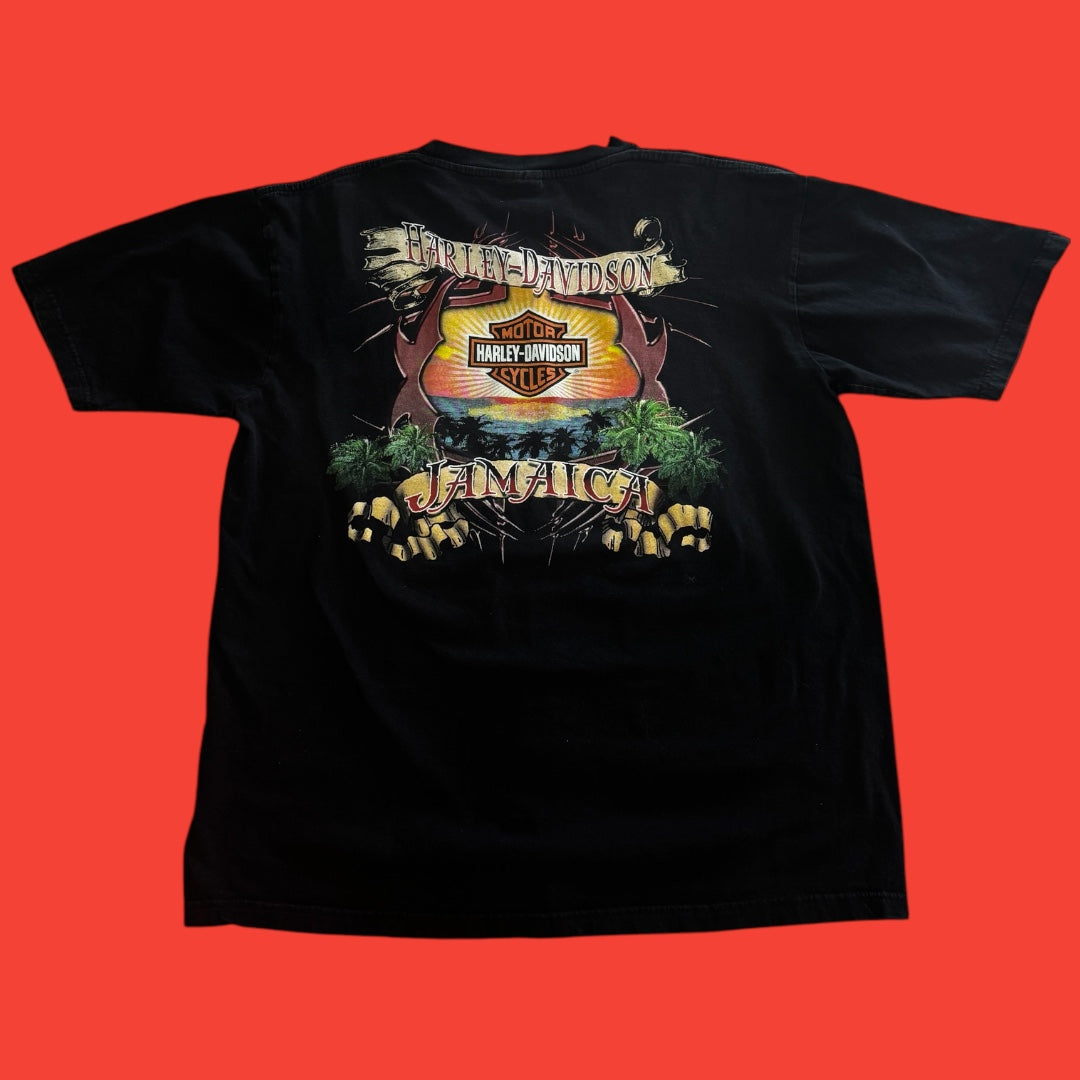 Jamaica Oceanfront Harley Davidson T-Shirt M