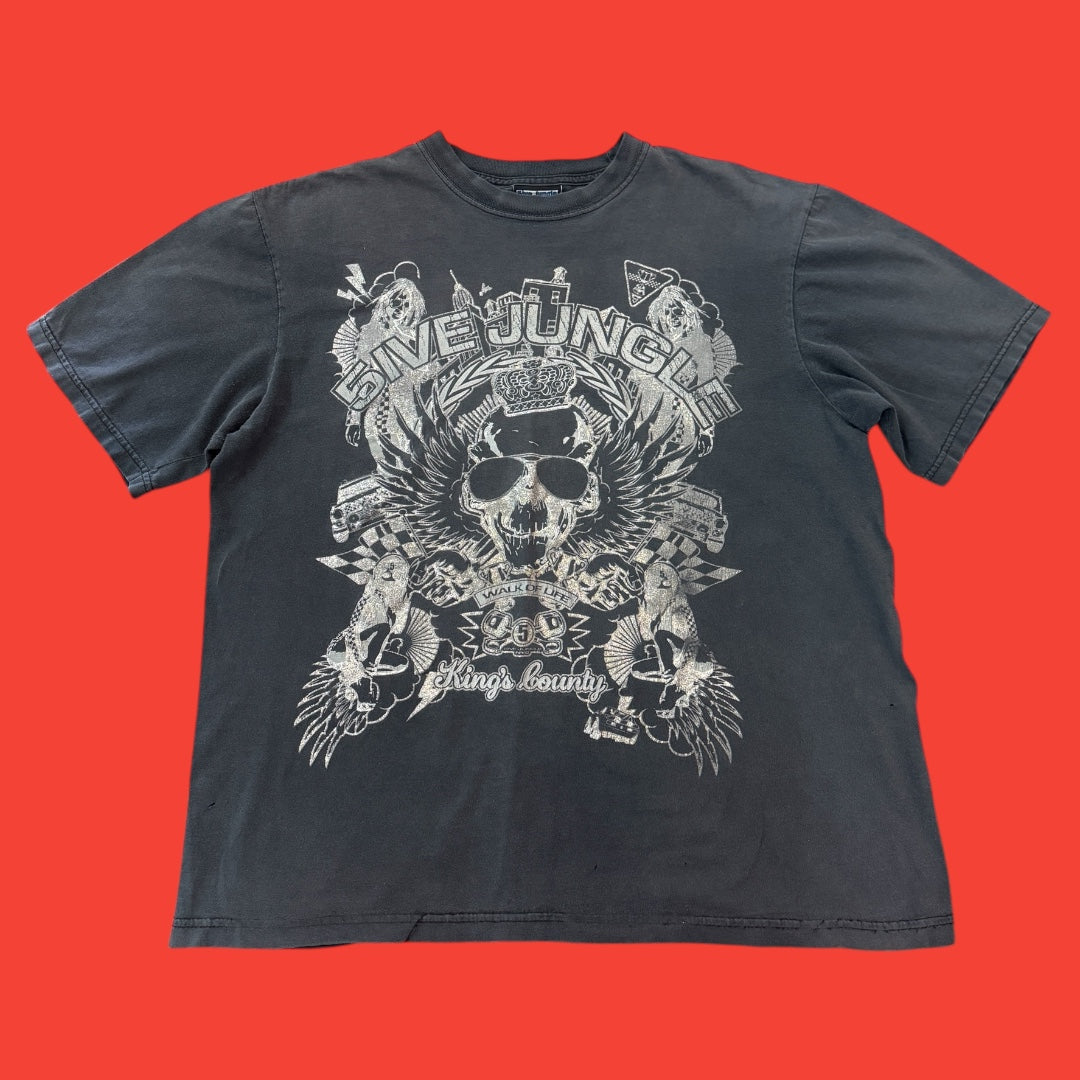 5ive Jungle Skull T-Shirt L