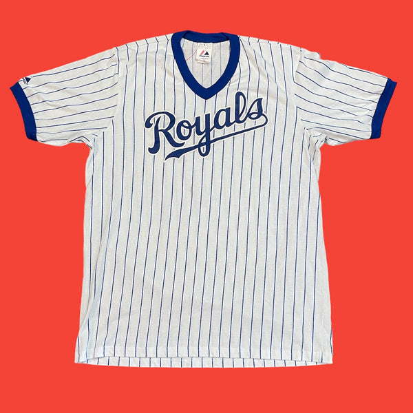 Royals Majestic Pinstripe T-Shirt XL