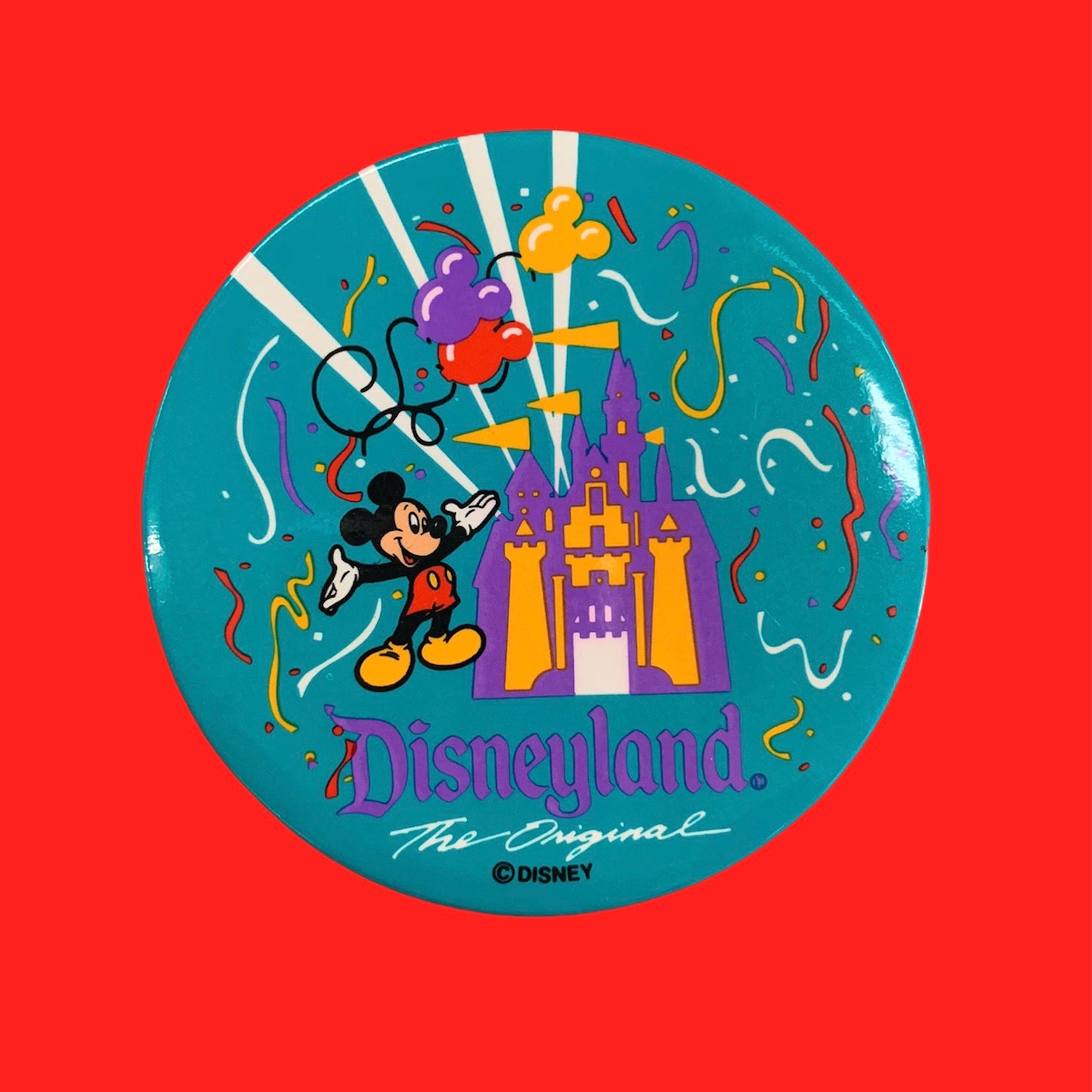 Disneyland Castle & Mickey Button