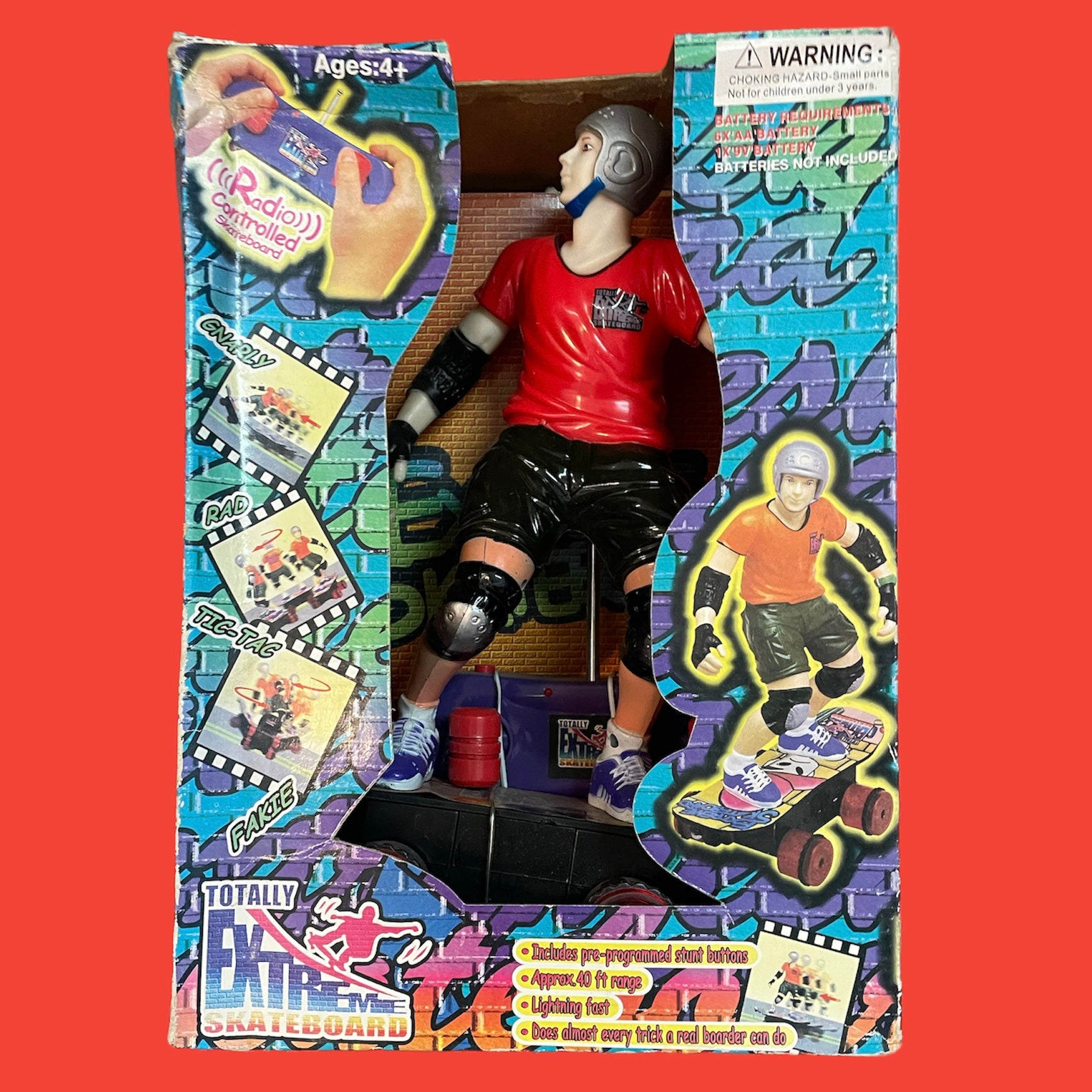 Totally Extreme Skateboard Remote Control Action Figure